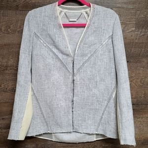Elie Tahari Leann Mixed Media Jacket I
